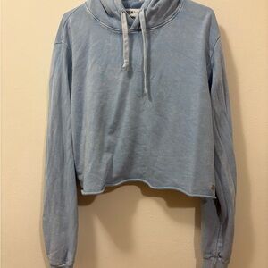 SoulCycle Sky Blue Cropped Hoodie